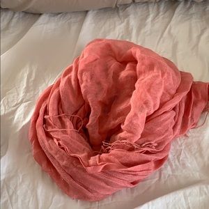 Pink gauzy scarf
